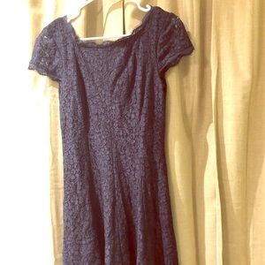 Adriana papell navy dress